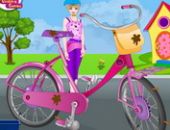 Barbie Bicicleta De Lavagem E Reparação